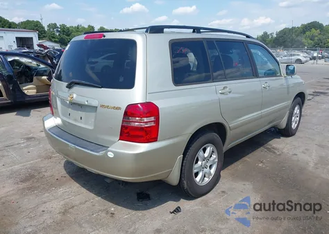 2002 Toyota Highlander V6 z USA, uszkodzony, nr VIN JTEGF21A320039082